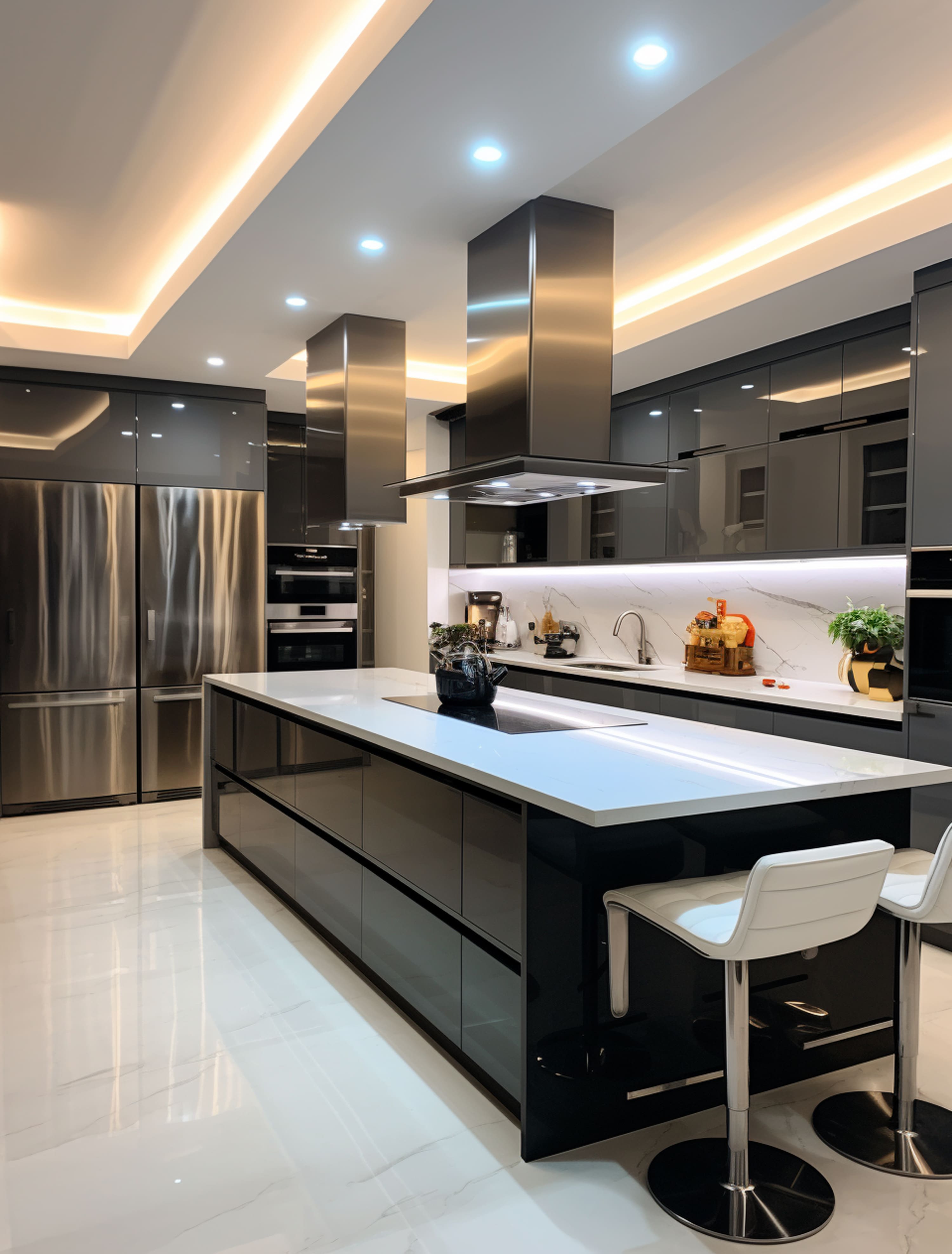 large custom kitchen